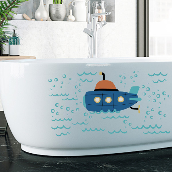 40x60cm, sklisikre badeklistremerker 3D sklisikre badekar-klistremerker Havbadekar-klistremerker,for barnesikkerhet Badekartoalettdekaler Bad