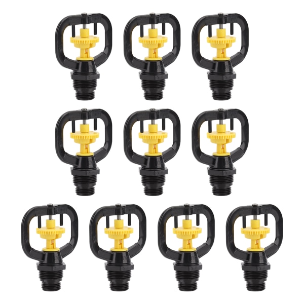 10 stk. Refraksjonsmikrodyse Butterfly Roterende Sprinkler Hagevanning Roterende Dusjdyse G1/2 G3/4 Hanngjenger