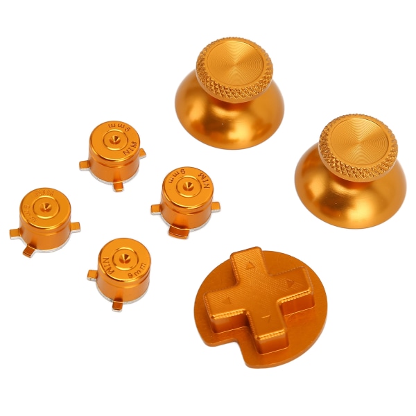 Gamepad-knapper i metall, aluminiumlegering, DIY-utskifting, spillkontrollknapper, deler for Switch Pro-spillkontroll, gull