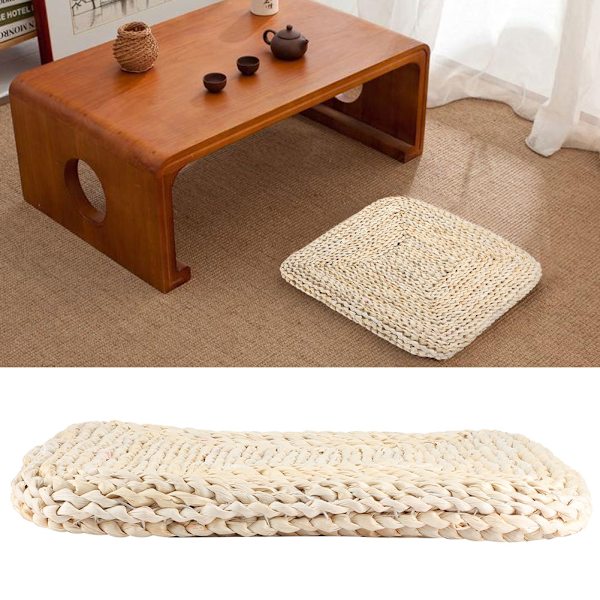 Kvadratisk tykk stolputer, pouf, tatami-seter, pute for balkong, buktvindudekorasjon