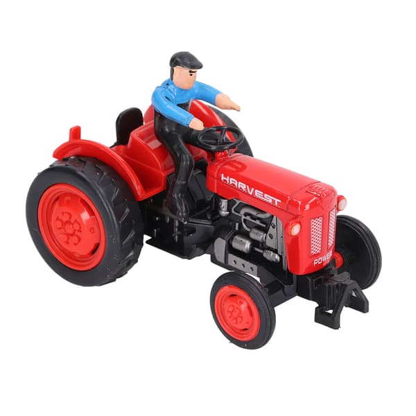 Rød Legering Traktor Legetøj Ingeniørkøretøj Model til Børn