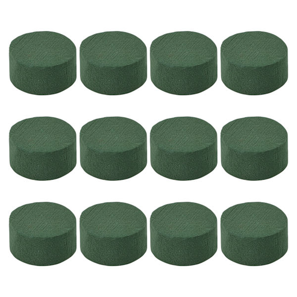 12 st Floristskum Runda Torkade Blomskumblock Handgjorda Blomsterarrangemang Material
