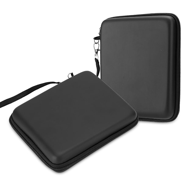 2 stk EVA Hard Package Case Oppbevaring Bærbar Veske Beskyttende Etui med Snøring for 2DS Svart