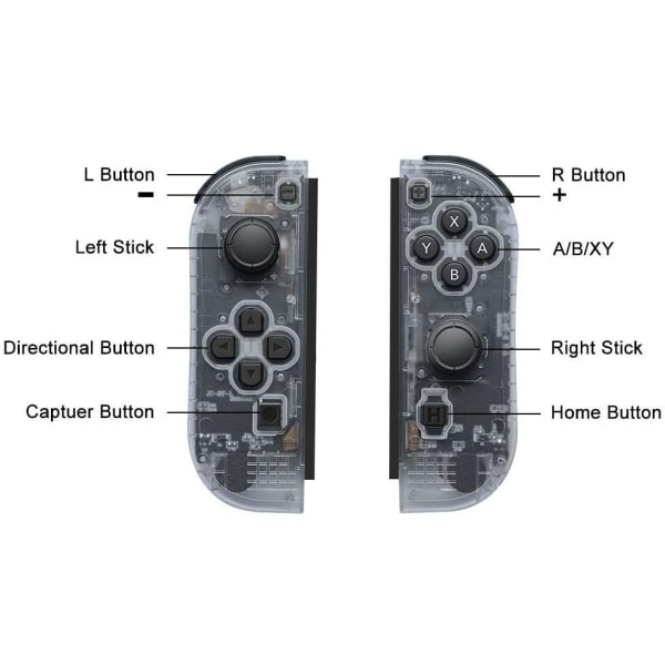 Nintendo Switch Joy Con Controller Neon trådløs gamepad med W