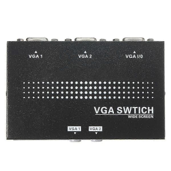 2 ind 1 ud VGA 2 PORTE til skærm to kilder MANUEL SWITCH SPLITTER