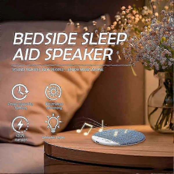 【02】Under Pillow Sound Machine med hvid støj, soveværelsespudehøjttaler til søvn.