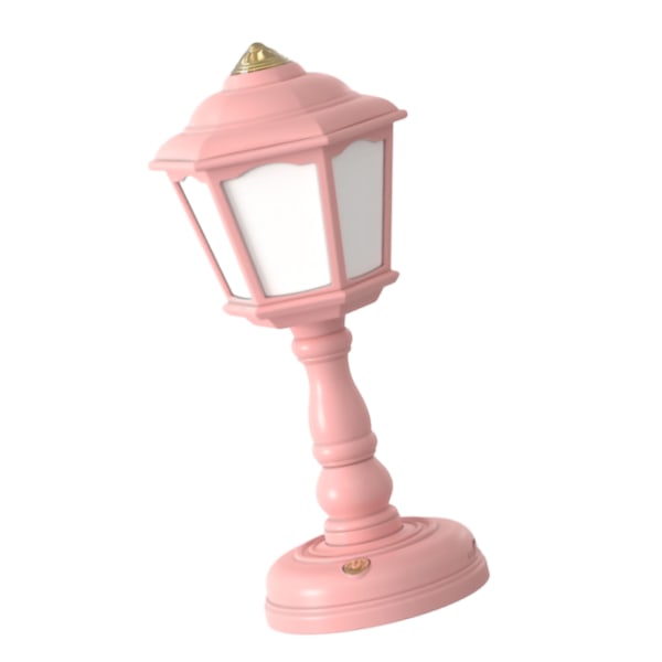 Retro USB-oppladbart nattlys med berøringskontroll og tre fargetemperaturer for soverom og sovesal - Stilig rød bordlampe