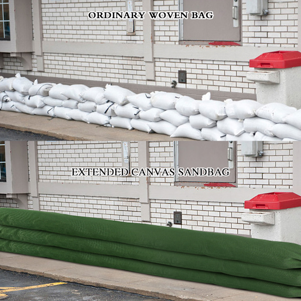 (1st/25*150cm) Breddad/förlängd översvämningsskyddspåse material: canvas