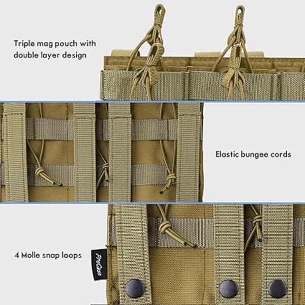 Open Magazine Panel for Airsoft Guns, Holds 6 Magazines