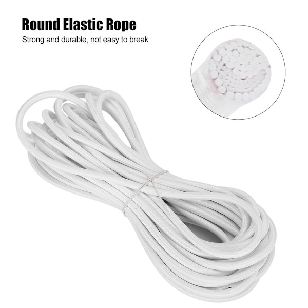 6mm 10m 10m Polypropenfiber Rund Elastisk Rep Snöre Sömnadstillbehör Kläder