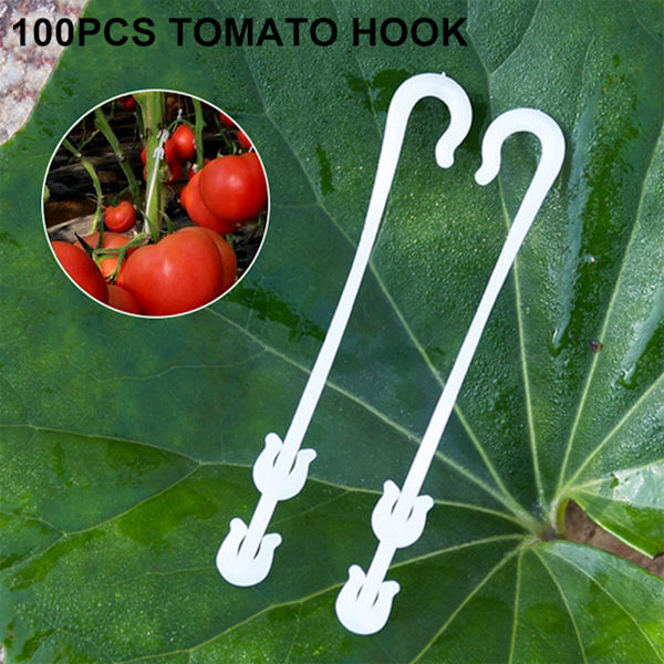 (100 stk. hvide) øre-krog tomat-krog plante frugt-krog