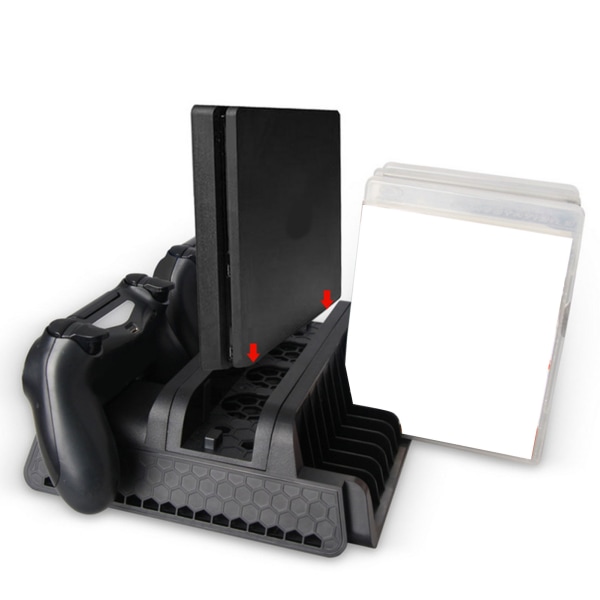 Spillkonsoll Kjølevifte Stille Effektiv varmefjerning USB ekstern kjøler for PS4 for PS4 Slim for PS4 Pro