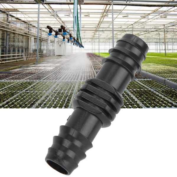 Svingrørskobling Connector PP Tilbehør til Havevandingssystem 16mm (100 stk 16mm lige igennem)