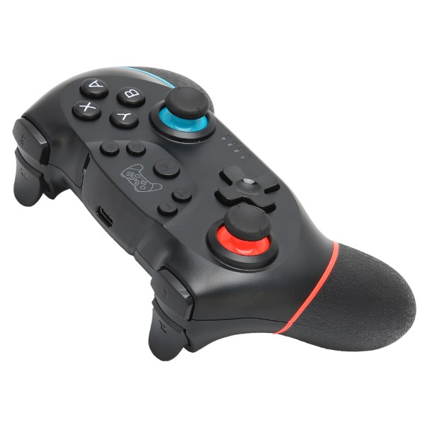 Bluetooth 6-Axis Gaming Controller Trådlös Gamepad Joystick för Windows-dator Vänster Blå Höger Röd- W