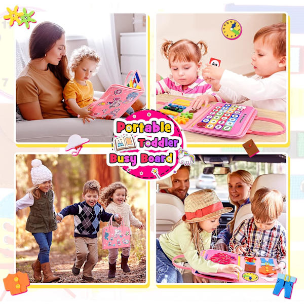 Baby Legetøj 1 År Gammel, Pige Legetøj 1-5 År Gammel Børnelegetøj 1-3 År Gammel Busy Board Montessori 1 2 3 År Gammel Børnegave Børnespil 1-5 År Gammel Baby Act