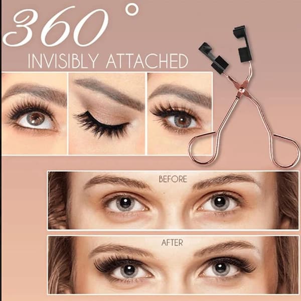 Magnetic False Eyelashes, Reusable Set with Clip, No Glue, 3D, Natural Look, Long-lasting