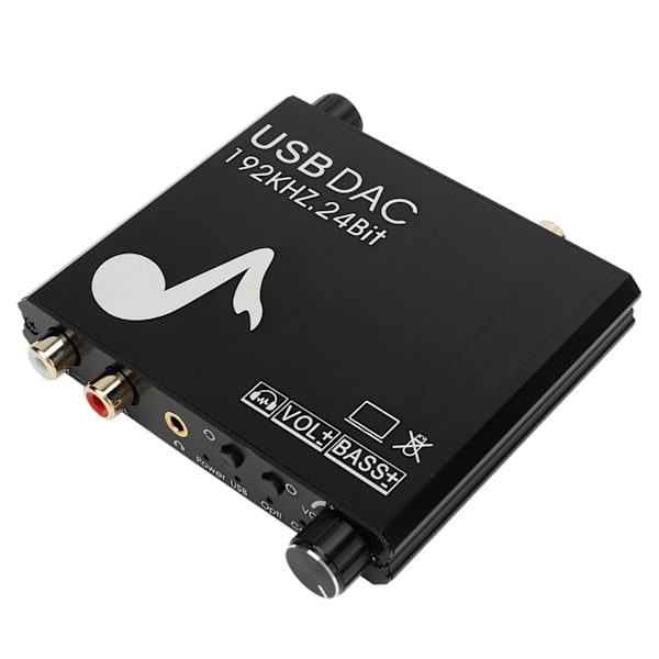 Digitaalinen äänenmuunnin Alumiiniseos Tehokas Stereoääni Digitaalinen analogiseksi äänenmuuntimeksi DVD TV BOX Kannettavalle tietokoneelle