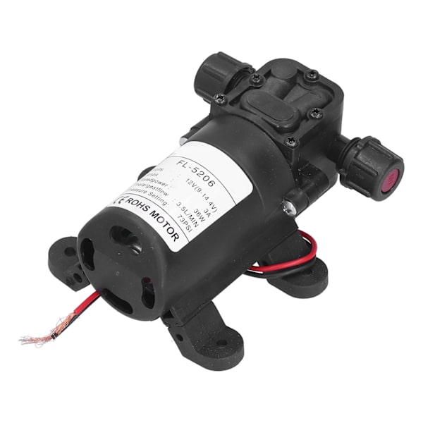 12V 36W Membranpump Dubbelgängad Mini Högtryck DC Vattenpump för Jordbruksbesprutning