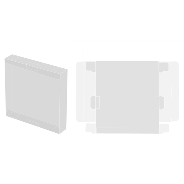 10 st Transparent Cartridge Cover Protector Case för Nintendo Game Boy GBA Boxed Game