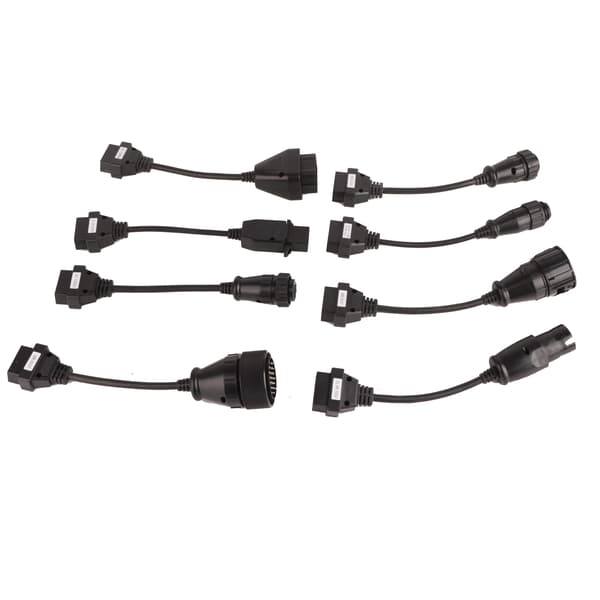 OBD II OBD 2 Fullt Sett 8 Kabel Auto Scanner Lastebilkabler