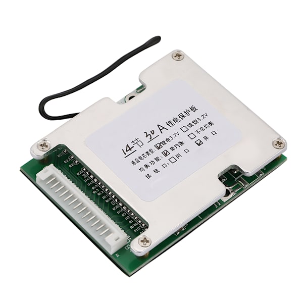 14S Lithium Batteri Beskyttelses PCB Plade med Balanceopladning til 30A Kapacitet