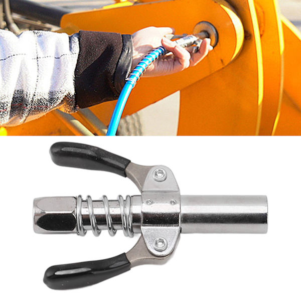 Nopea irrotusrasvakytkentä Kaksoiskahva Nopea lukitus Irrotusrasvakytkentäpäät Kytkimet Luokitus 10000 PSI Sisäisellä kierteellä G1/8