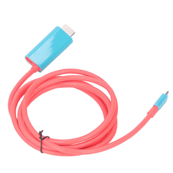 Switch Type C -muuntokaapeli 4k 30hz HD USB3.1 Co Screen -kaapeli puhelimille, tietokoneille ja Switchille (punaiset ja siniset viivat)