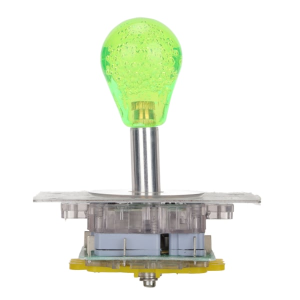 Arcade Joystick Kit Färgglad 5-polig Oval Kristall Helt Automatisk LED Färgglad Upplyst Joystick för Spelkonsoler