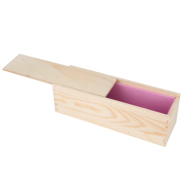 DIY Rosemønster Håndlaget Brød Såpeform Silikonforing Kakebaking Treboks Rosa