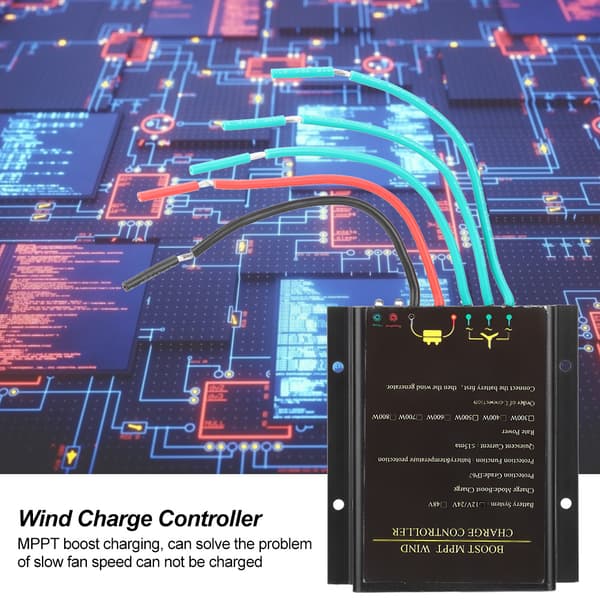 12V 24V Vandtæt MPPT Vindmølle Ladecontroller Strømregulator