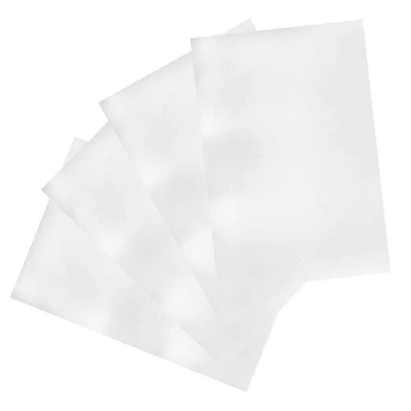 【02】Rektangulær aluminiumsgraveringsplate, blank for DIY 4 stk sølvplater