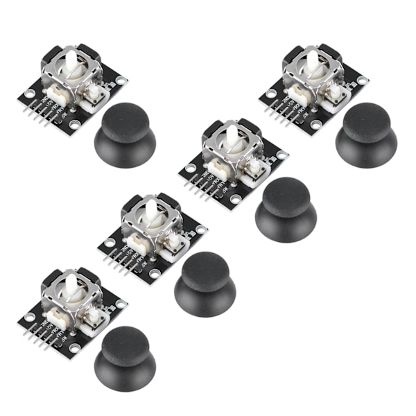 5 st Dual-axlig Joystick-modul för PS2-spelkontroll Spelkontrollspaksensor för Arduino