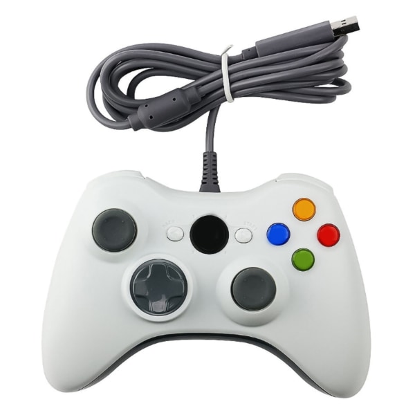Gamepad-controller alt-i-én multifunktionsdriver Gratis kablet controller-gamepad til gaming hvid
