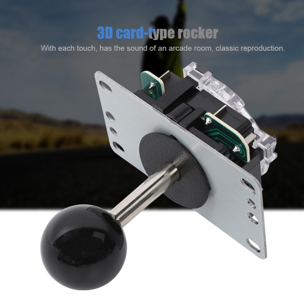 CY-822A DIY Arcade-spelknapp och joystick-set med en enda rocker för Raspberry Pi PC-spelmaskin, svart