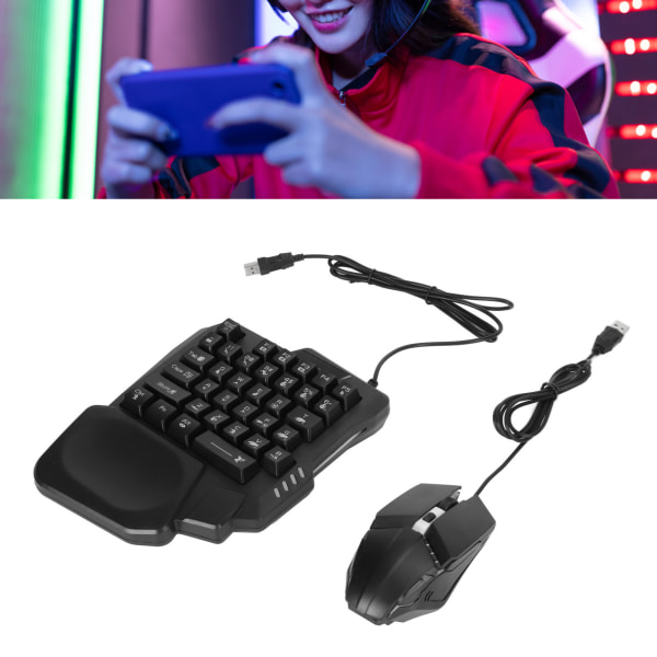 4 i 1 mobilspillkombinasjonspakke Bluetooth 5.0 Gaming Keyboard Mouse Converter med K13 Keyboard G4-mus og telefonstativ