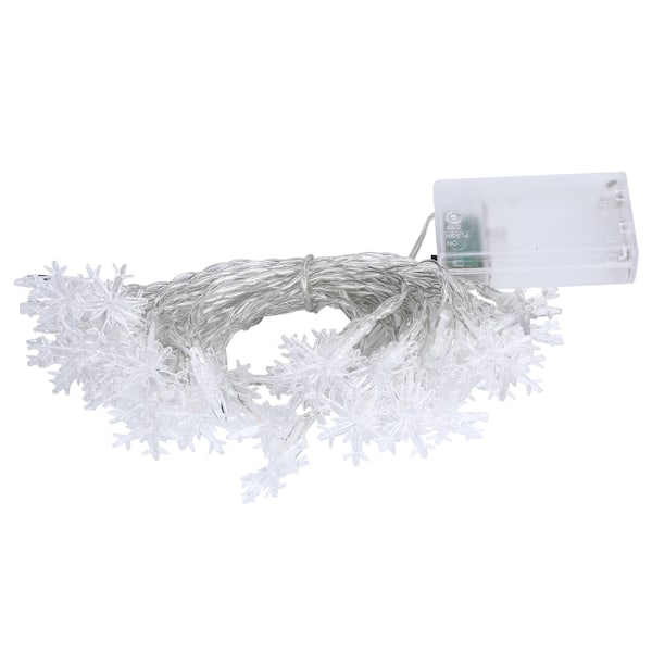 Farverige 6m Snefnug LED-Lysstreng - 40 Batteridrevne Dekorative Lamper med Blinkende Tilstand Perfekt til Fester & Bryllupper