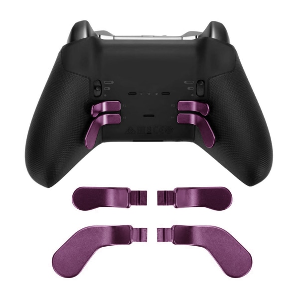 4 kpl ohjainpäitsimiä ruostumattomasta teräksestä vaihtoohjaimen osat Xbox One Elite Controller Series 2 mallille 1797 Purple