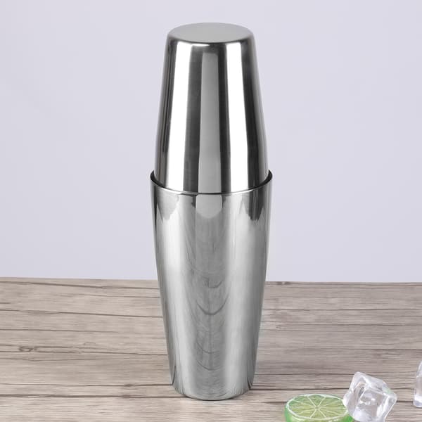 Cocktail Shaker-sett i rustfritt stål 750ml 550ml Bar Bartender Mikseverktøy