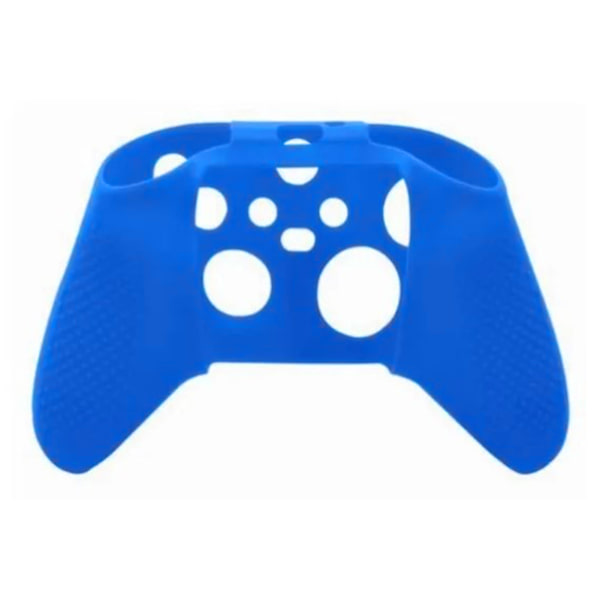 Spelkontroll Silikonfodral Skyddande Omslag med Halkskydd och Tangentlock för XBOX ONE Slim Blå