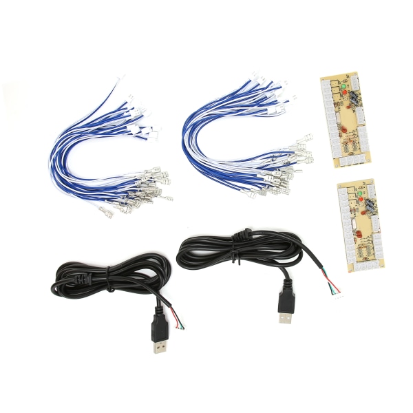 2-spillers Arcade-koder uten forsinkelse - DIY Arcade-koder med USB-kabler og knapptråder for MAME