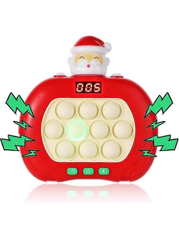 【02】Quick Push Pop Fidget Legetøj til jul Julemand Pop Bubble Game Controller Håndholdt Puslespil Sensorisk Legetøj til Børn Drenge Piger