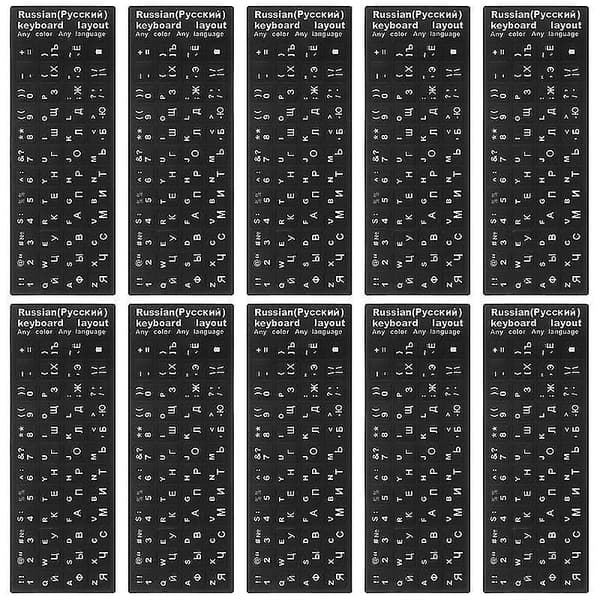 10 st Universal Tangentbordsdekaler
