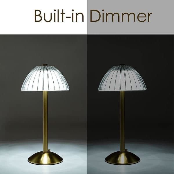 Wireless LED Table Lamp, Battery Operated Table Lamp, Dimmable LED Table Lamp