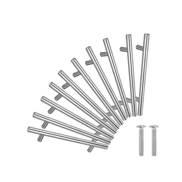 20 ST Dörrstickshandtag T-Bar Köksskåp Dörrhandtag Rostfritt stål - Centrumavstånd 64 mm