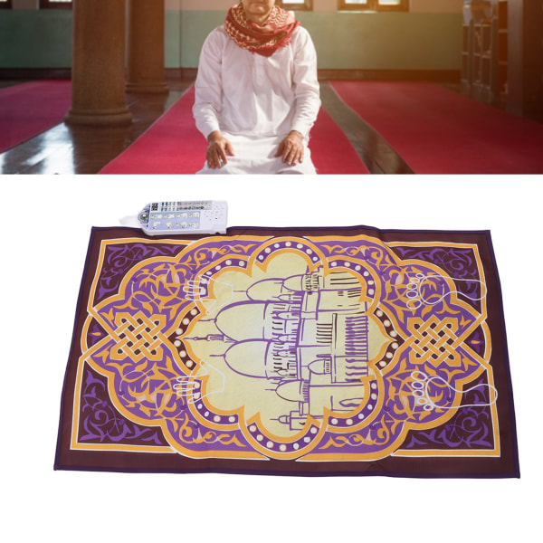 Islamilainen interaktiivinen rukouspeitto, opettavainen 7 kieltä 36 tilaa Muslim Interaktiivinen rukousmatto F2