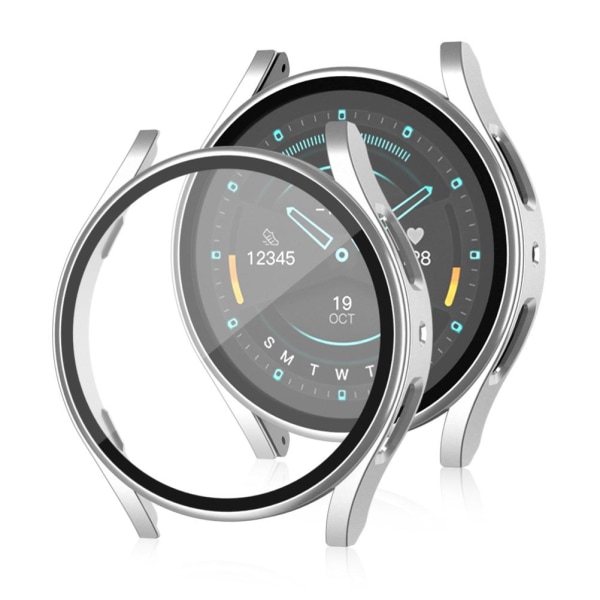 PC-ramme af hærdet glas, kompatibel til Samsung Galaxy Watch5 40 44 45 mm stødsikker Smartwatch-beskyttelsescover