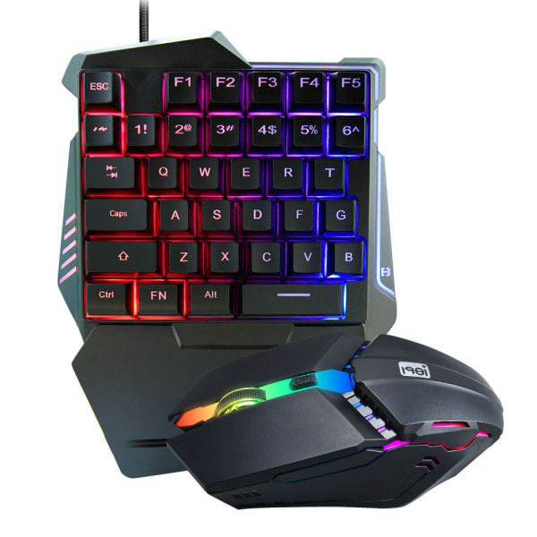 Mekanisk Gaming Keyboard Gamer Keyboard + Mus PR Gaming