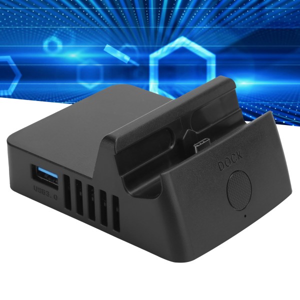 Mini USB3.0 LAN TypeC HDMI Video Switching Multifunktion Opladningsdock til Switch