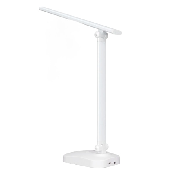 Laderbar LED Bordlampe - Øyevern, Foldbar Design, 3 Fargemoduser for Benk, Syarbeid og Generell Bordbruk