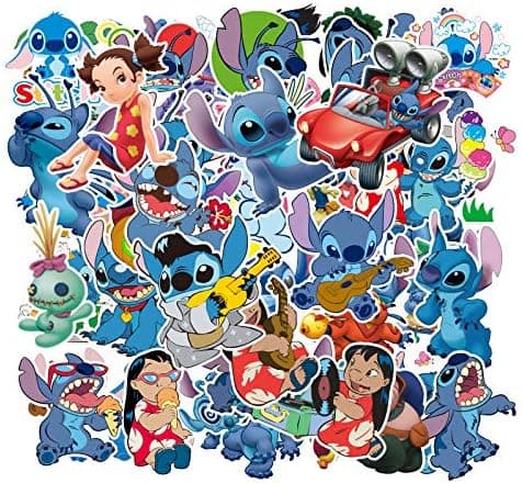 [BT02] 100 kpl Stitch-tarroja, Lilo & Stitch -tarrat [JUN]